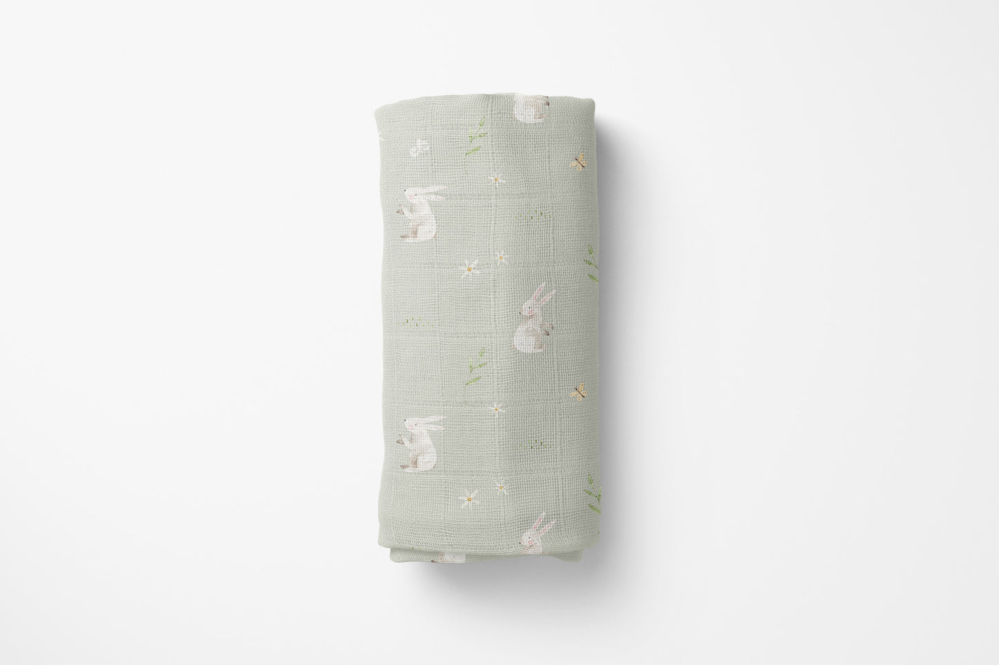 Spring Bunny Swaddle Blanket