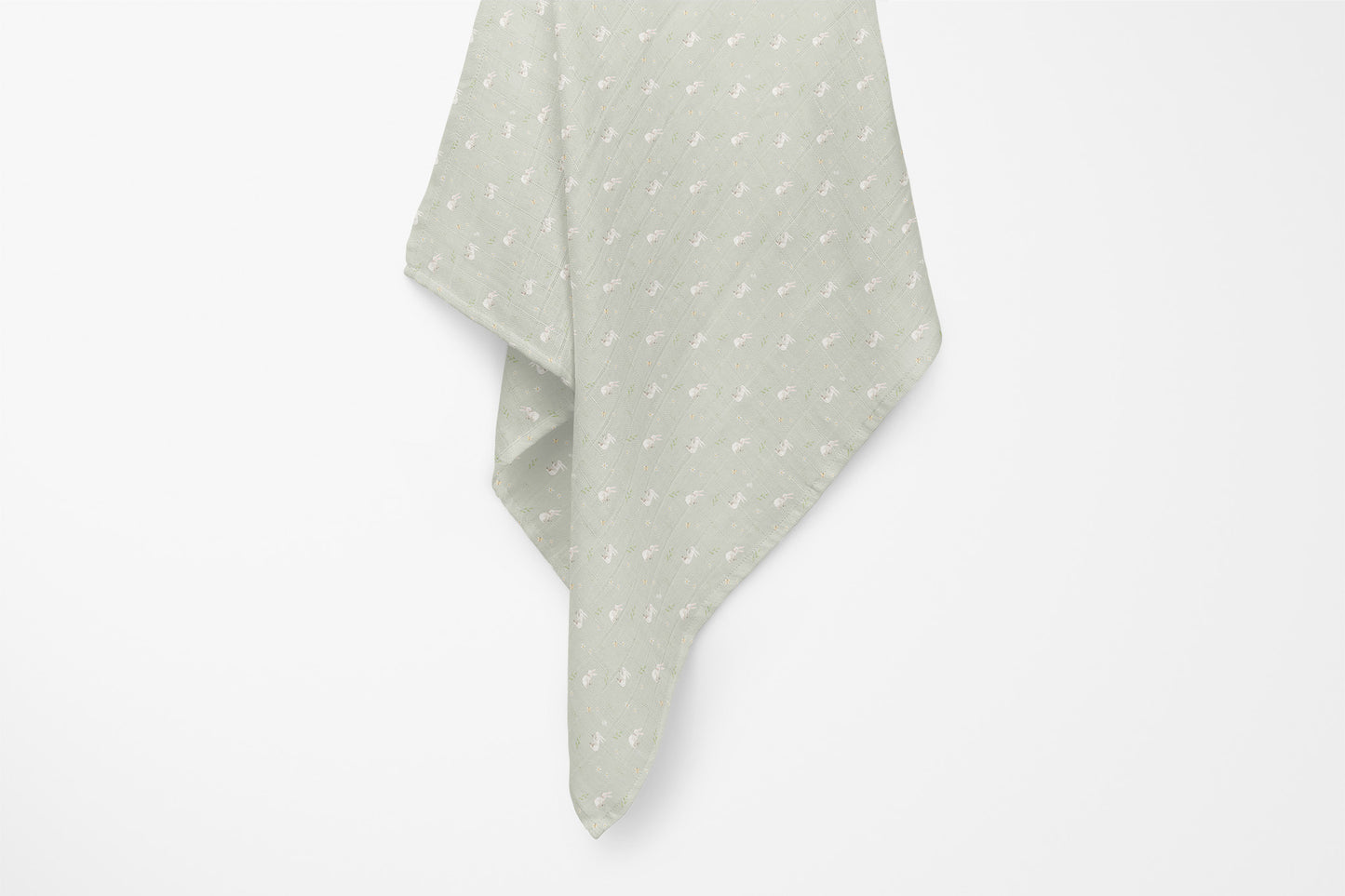 Spring Bunny Swaddle Blanket