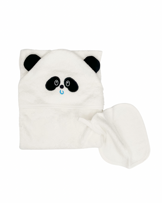 Panda Corner Hooded Bamboo Towel