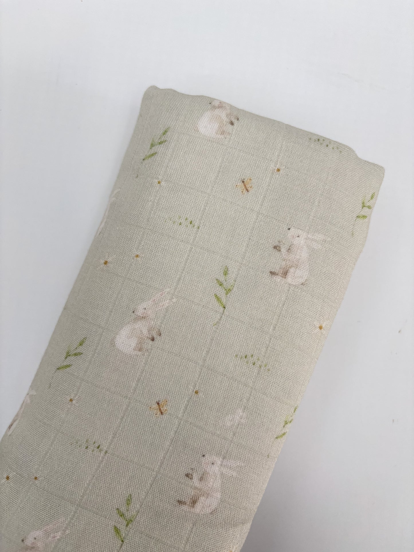 Spring Bunny Swaddle Blanket