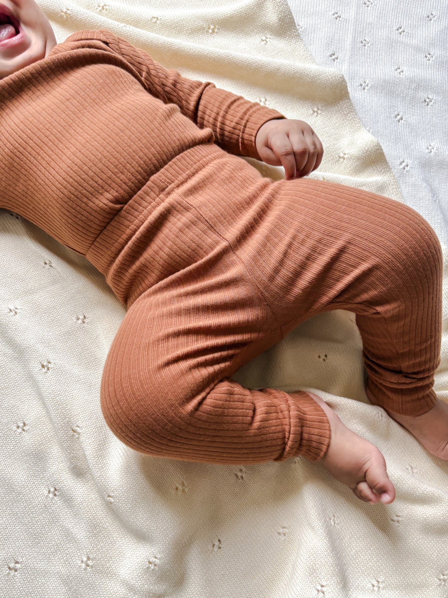 Cotton Ribbed Pants