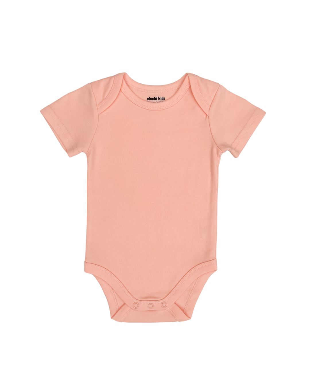 Organic Cotton Bodysuit in Coral