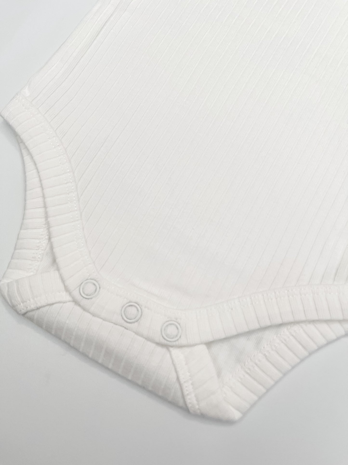 Ribbed Bodysuit in Snow