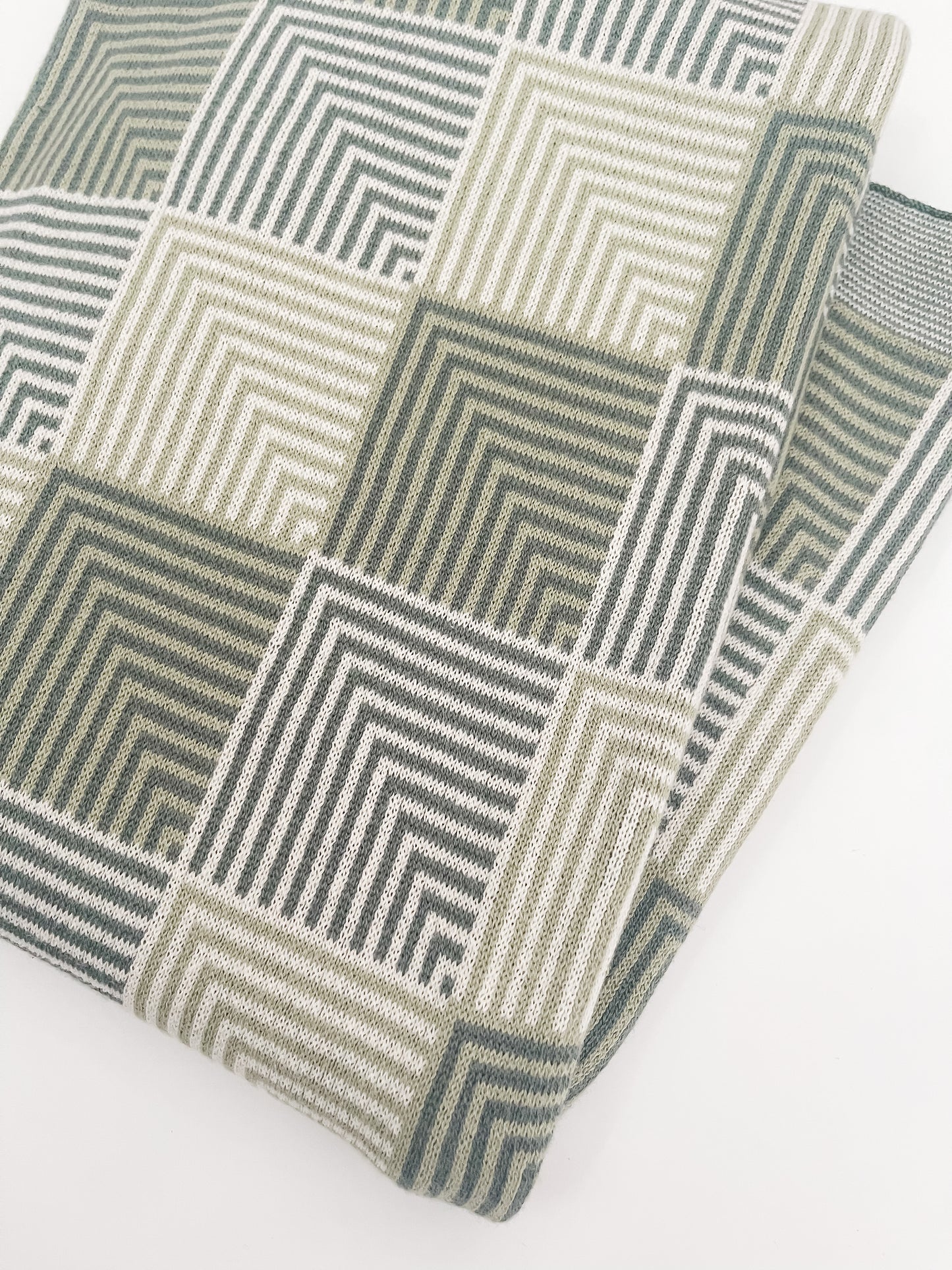 Green Checkered Cotton Blanket