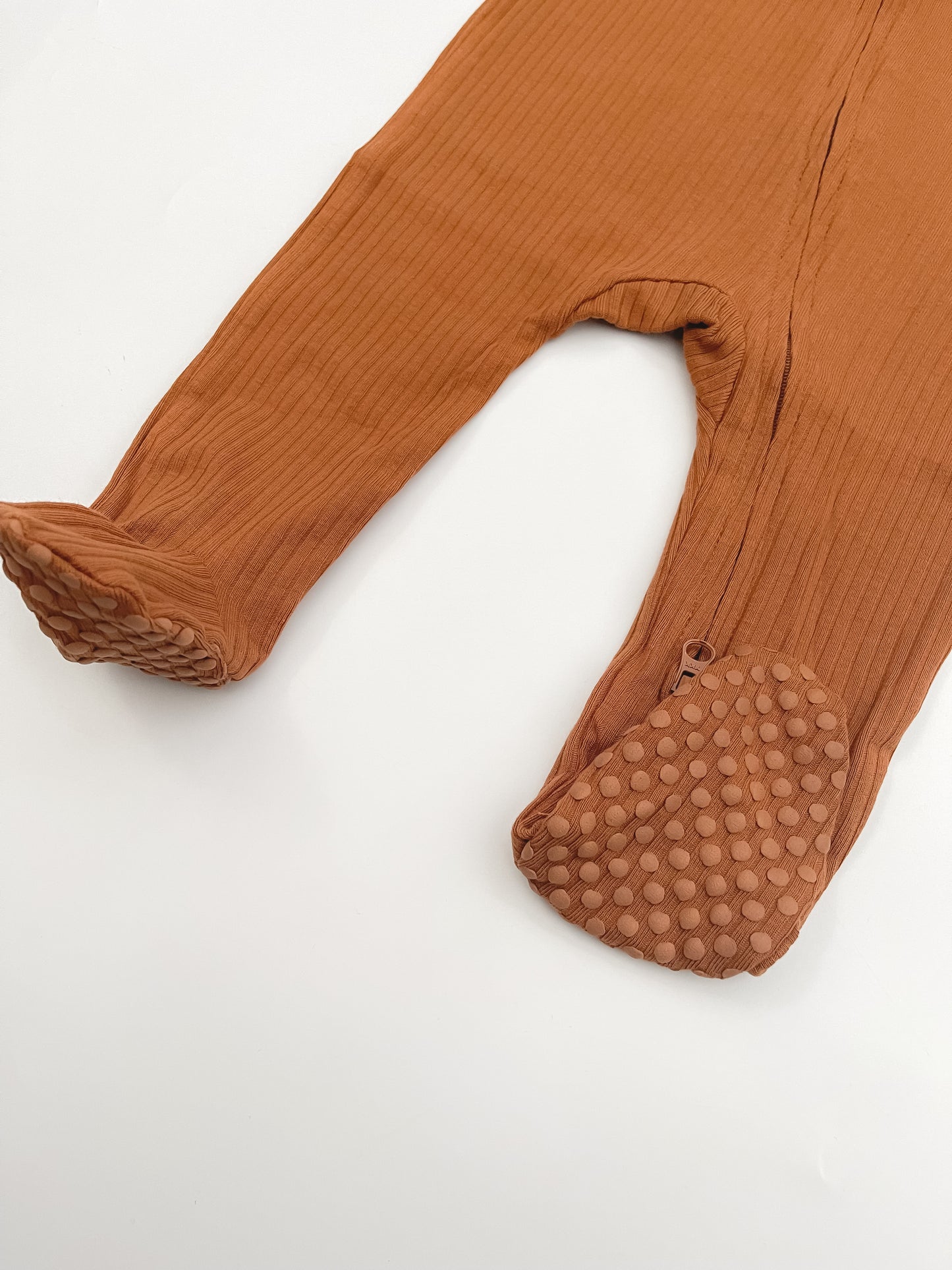Ribbed Jumpsuit in Mocha