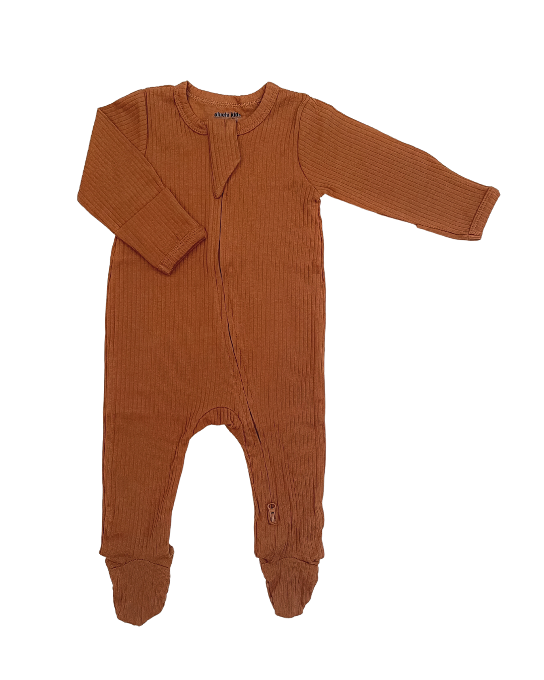 Ribbed Jumpsuit in Mocha