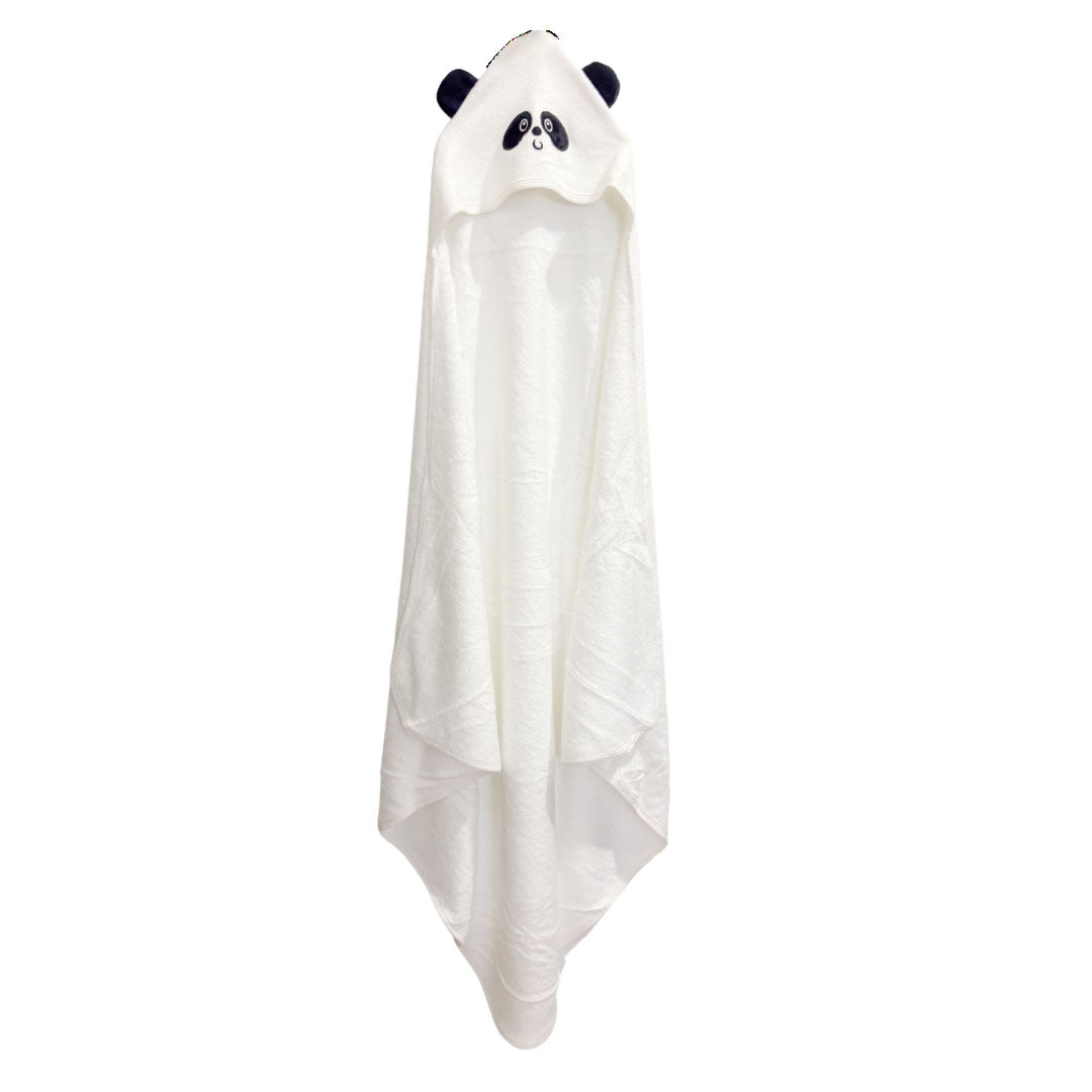 Panda Corner Hooded Bamboo Towel + Washcloth