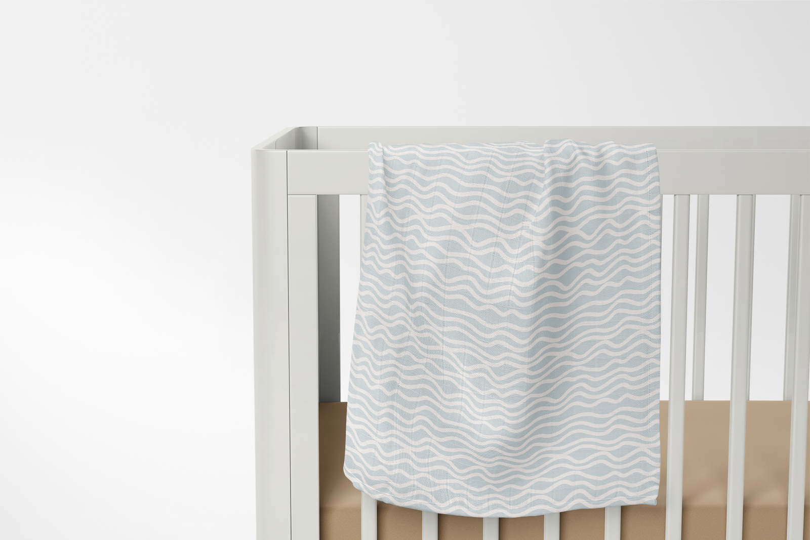 Blue Waves Swaddle Blanket