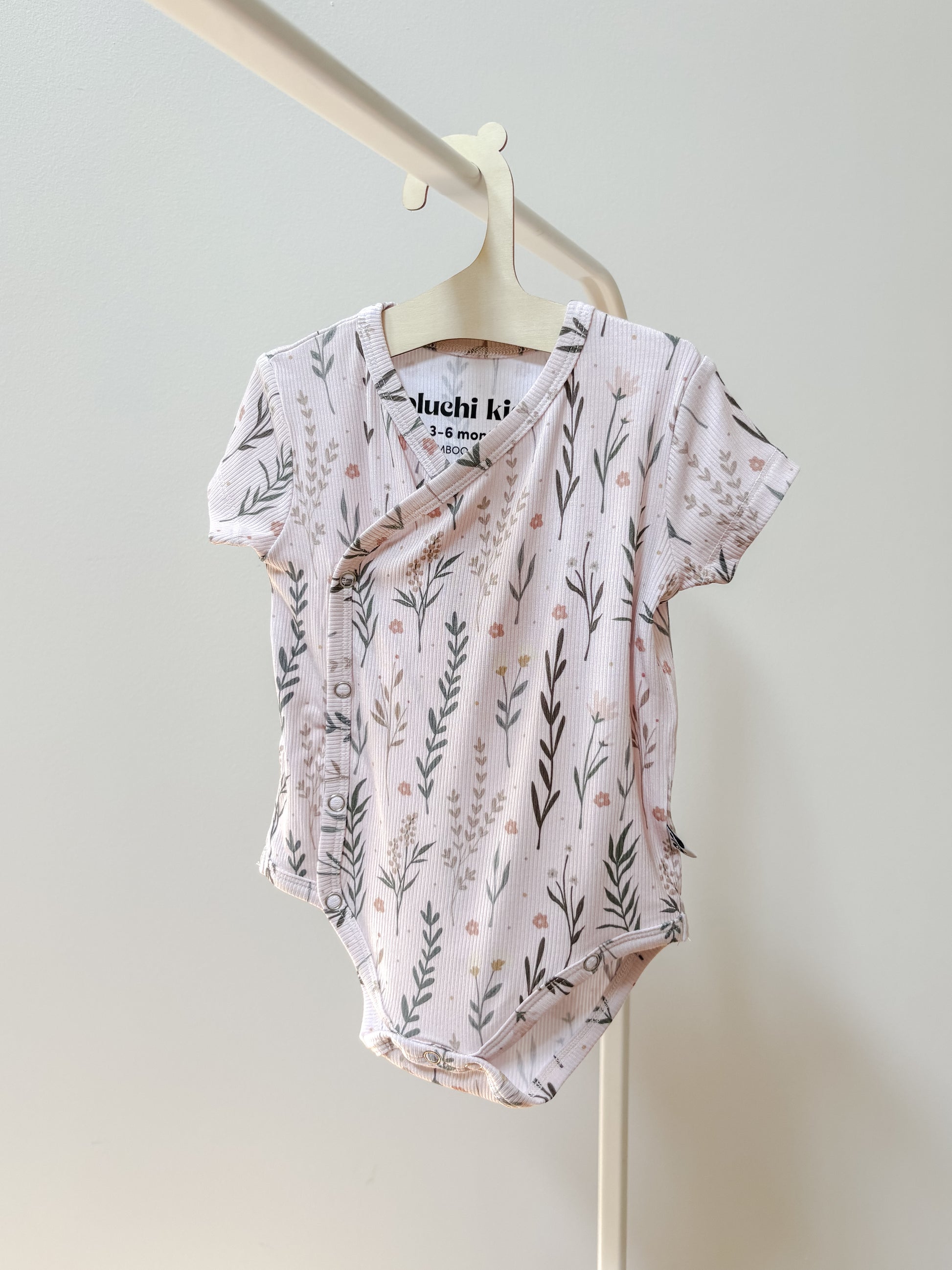 Ribbed Bamboo Kimono Bodysuit