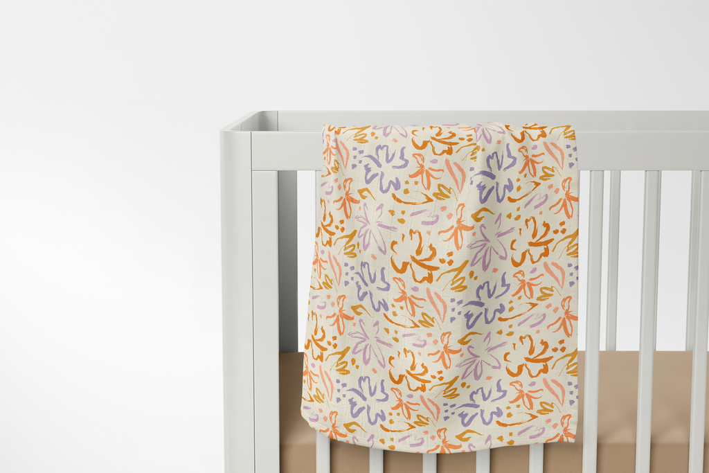 Wildflower Swaddle Blanket