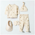 Organic Cotton 5-Piece Set - Natural Space / Natural Leaves