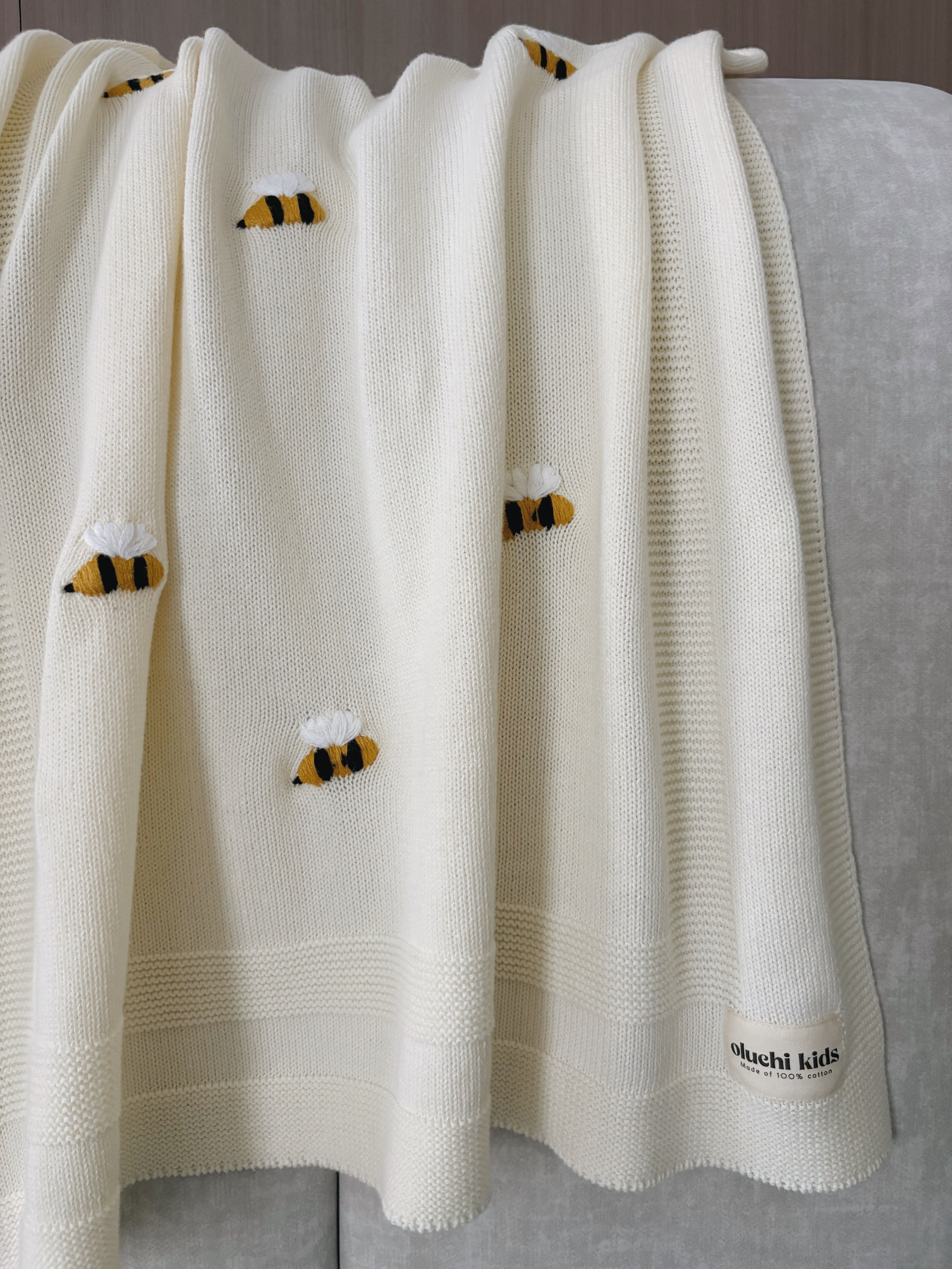 Bumble Bee Knit - Baby Blanket
