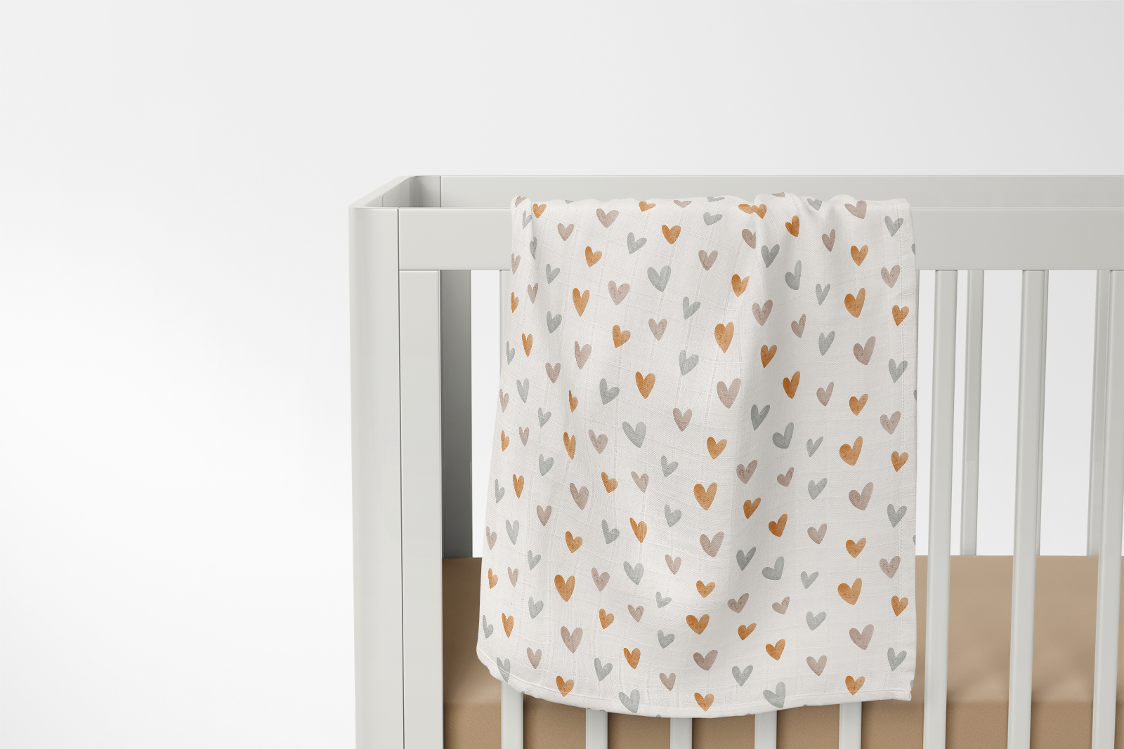 Hearts Swaddle Blanket