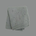 Blue Pointelle - Baby Blanket