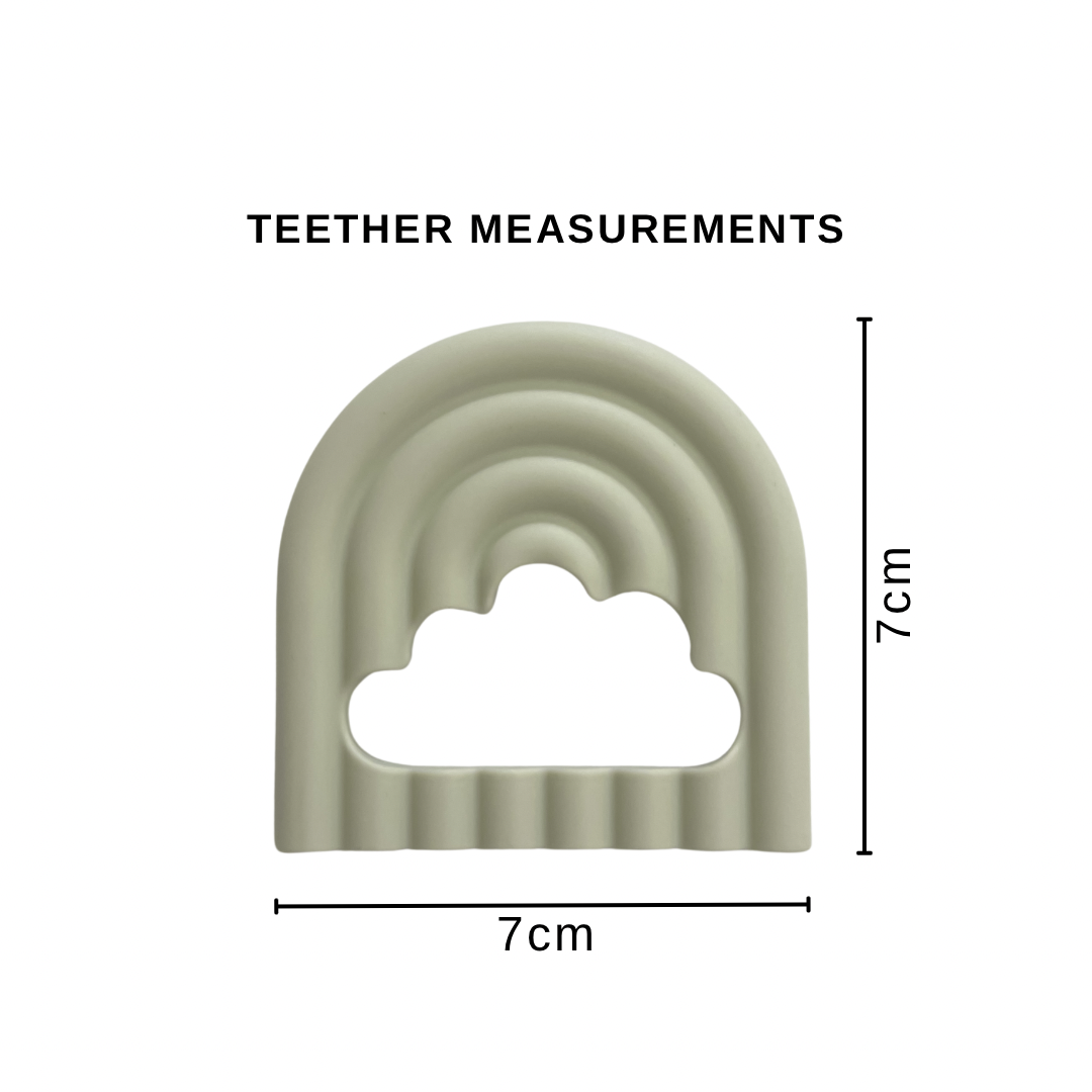 Mini Rainbow Silicone Teether