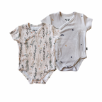 2-Pack Bamboo Ribbed Kimono Bodysuit