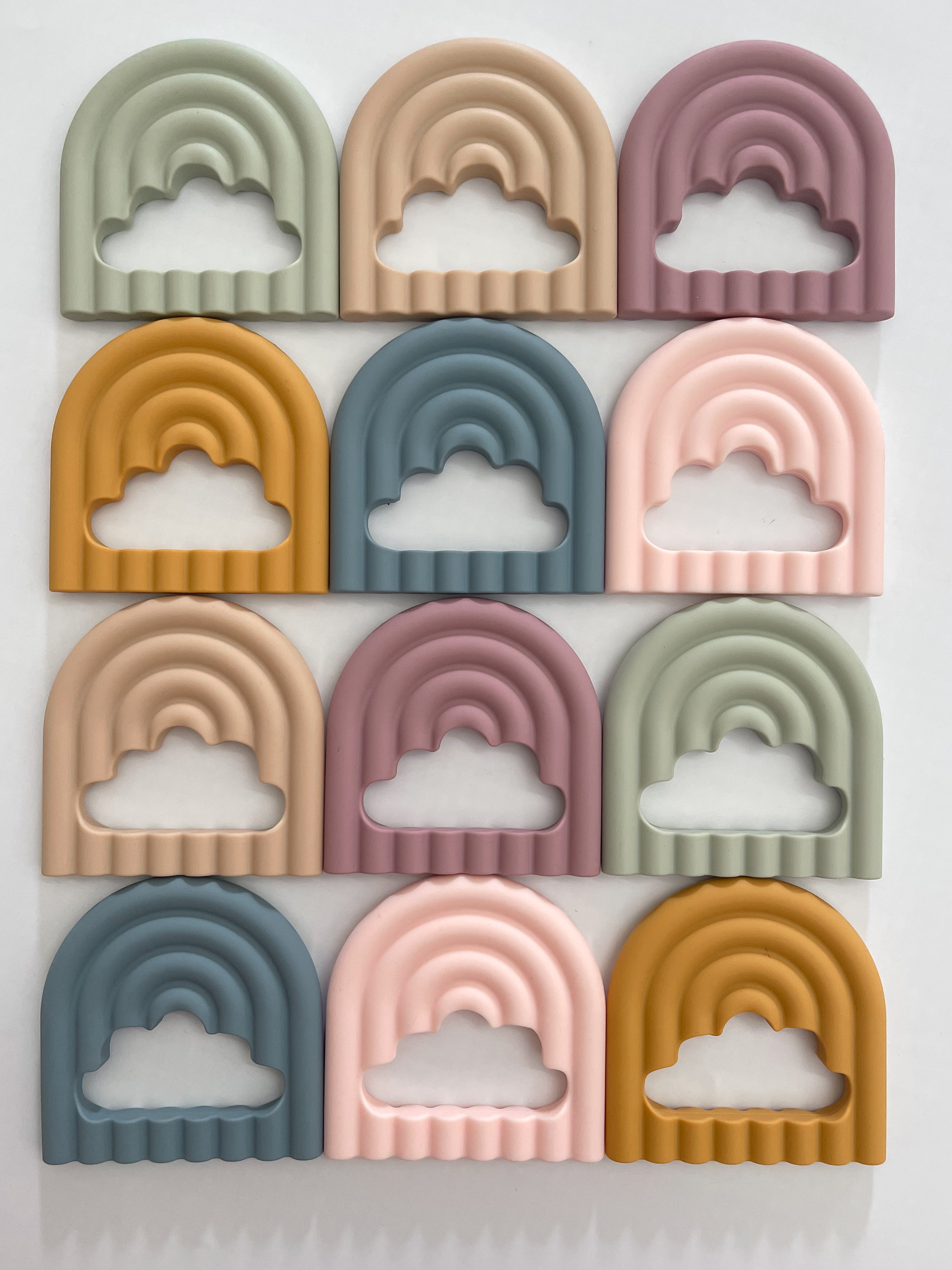 Mini Rainbow Silicone Teether