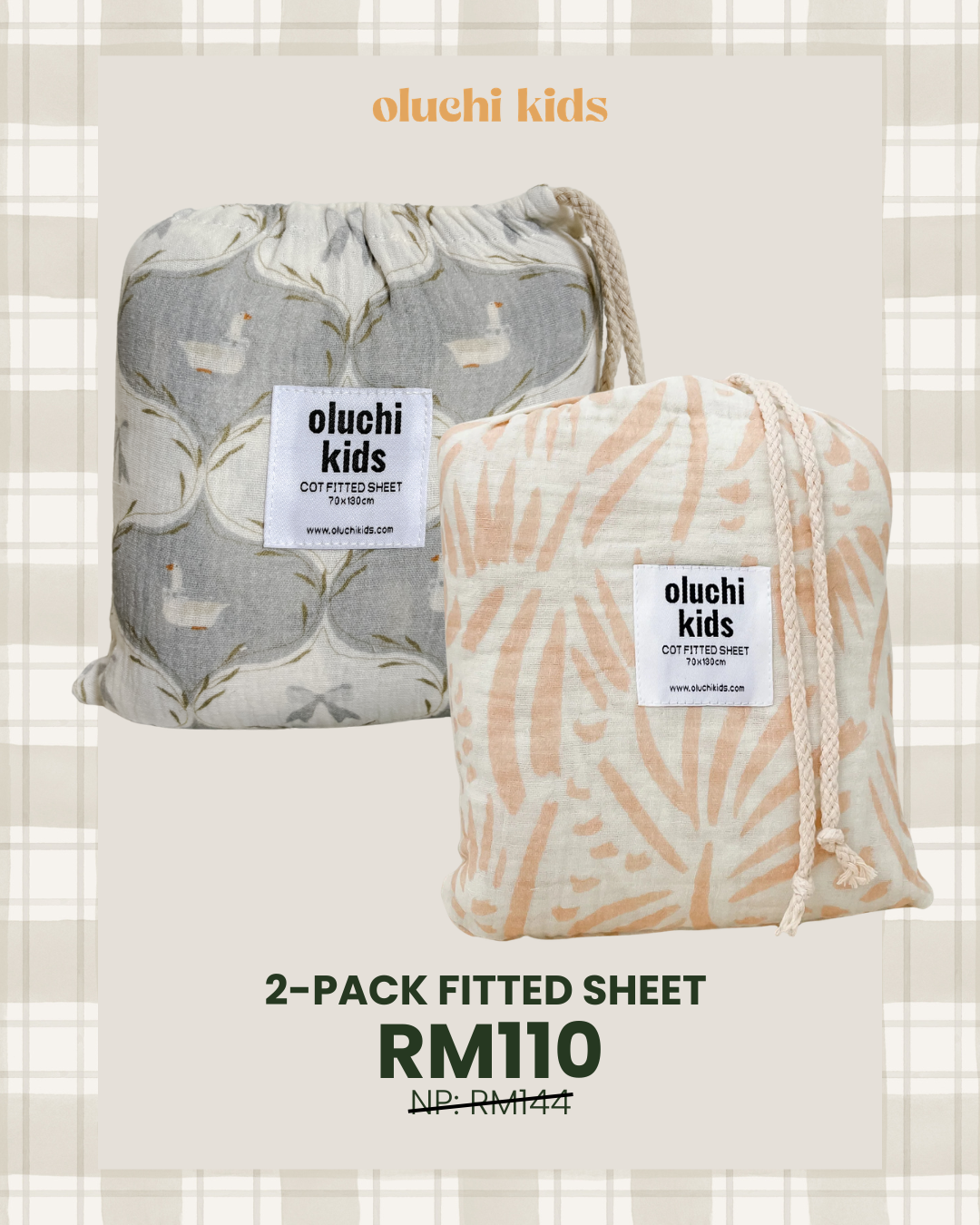 2-Pack Fitted Sheets
