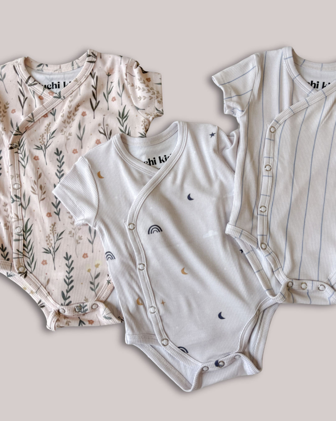 Ribbed Bamboo Kimono Bodysuit