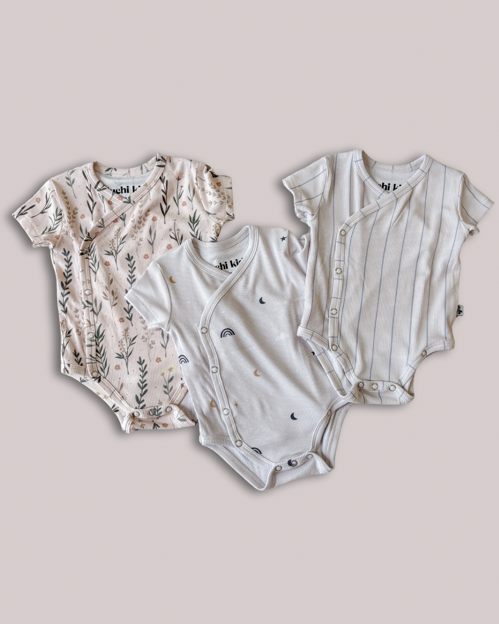 Ribbed Bamboo Kimono Bodysuit