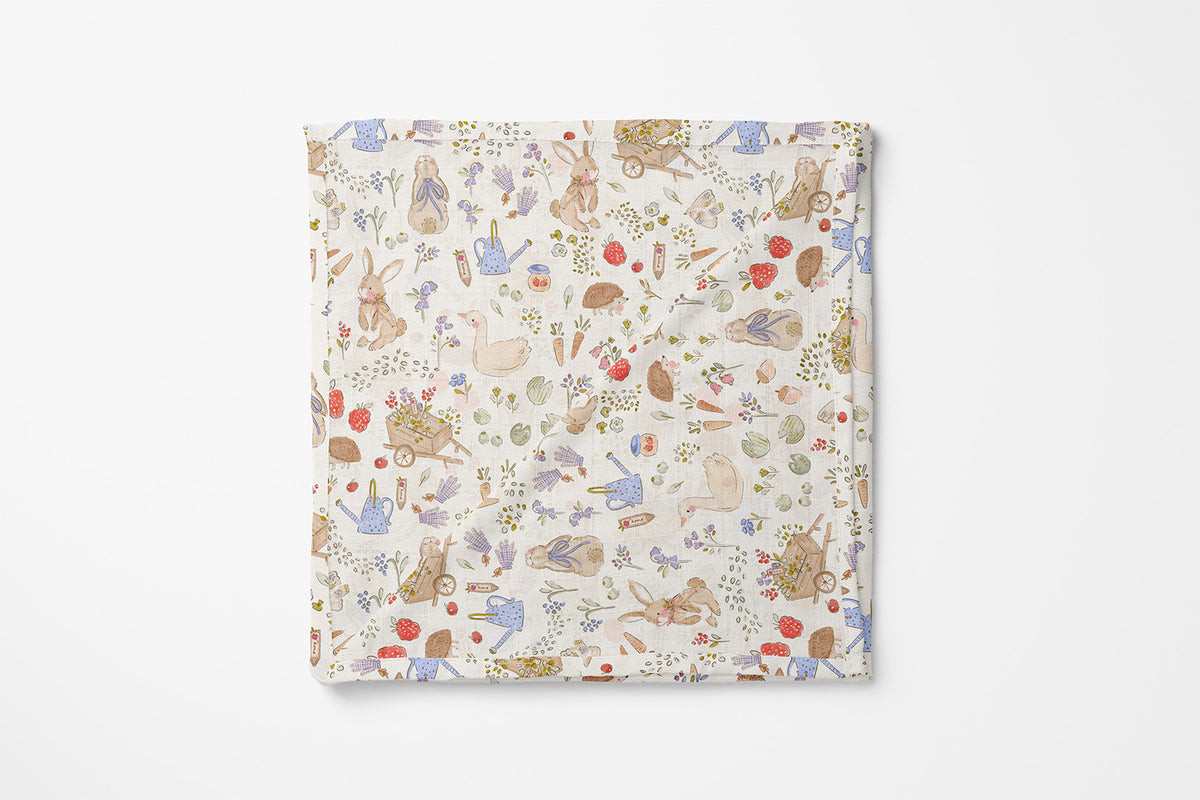 Bunnies & Swans - Bamboo Swaddle