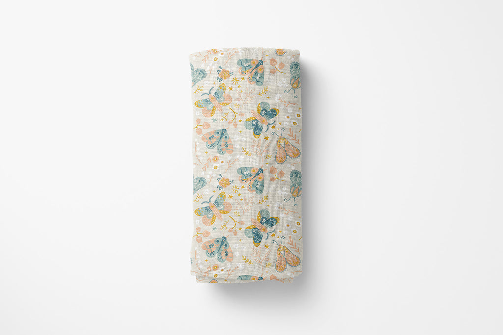 Butterfly Organic Bamboo Swaddle Blanket