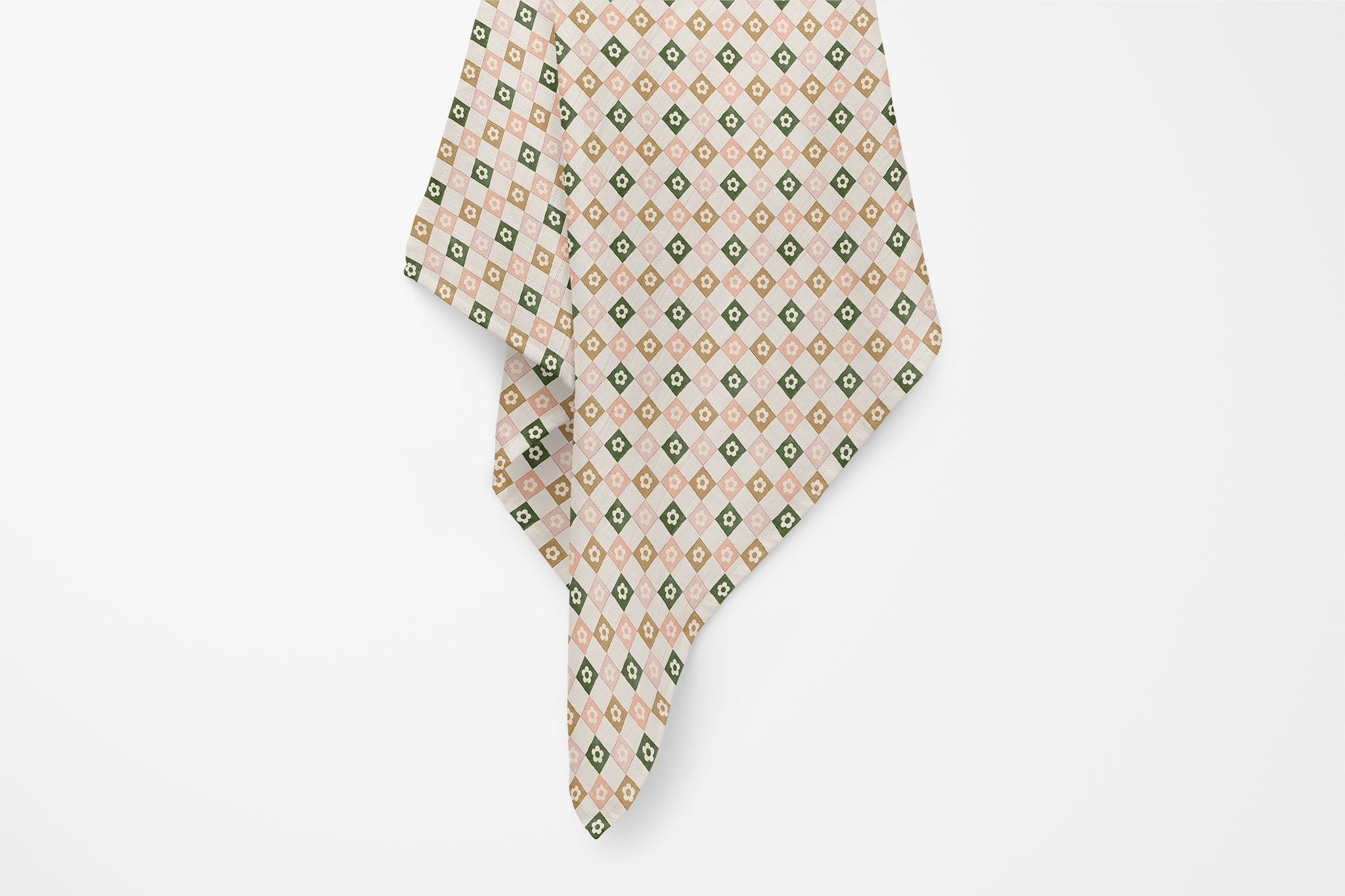 Checkered Organic Bamboo Swaddle Blanket