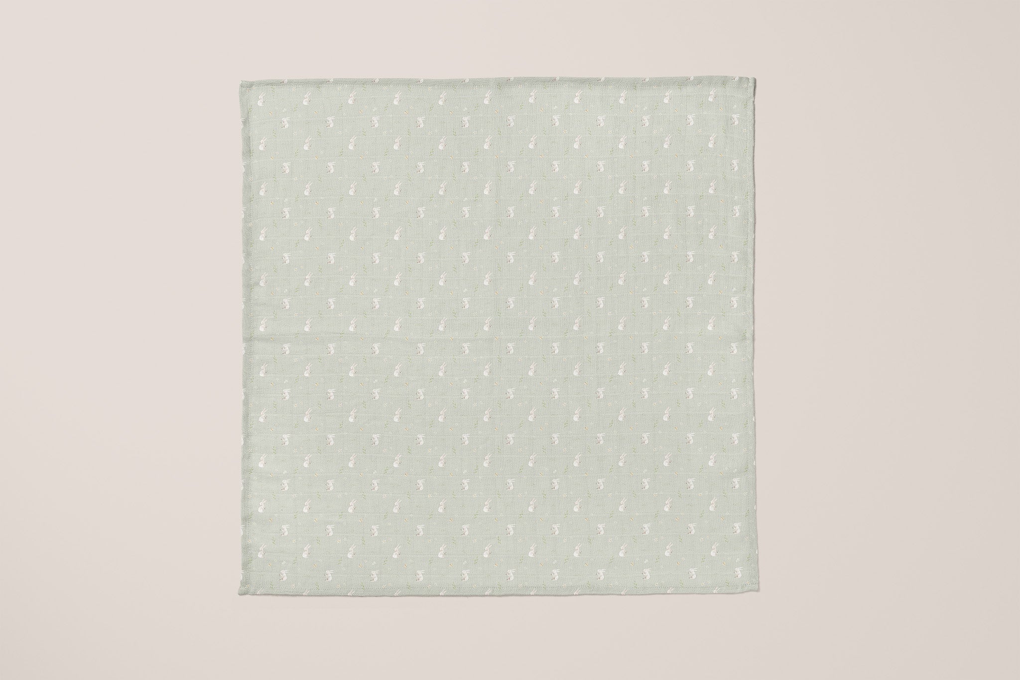 Spring Bunny Organic Bamboo Swaddle Blanket