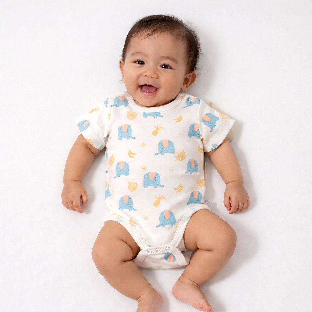 Printed Organic Cotton Bodysuit