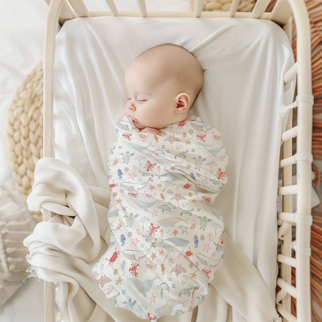 Sea Friends - Bamboo Swaddle