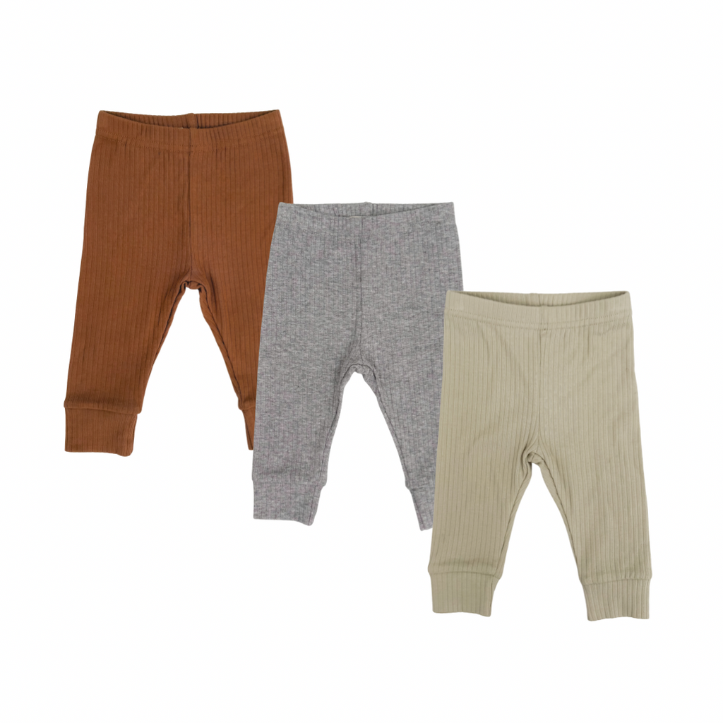 3-Pack Ribbed Pants
