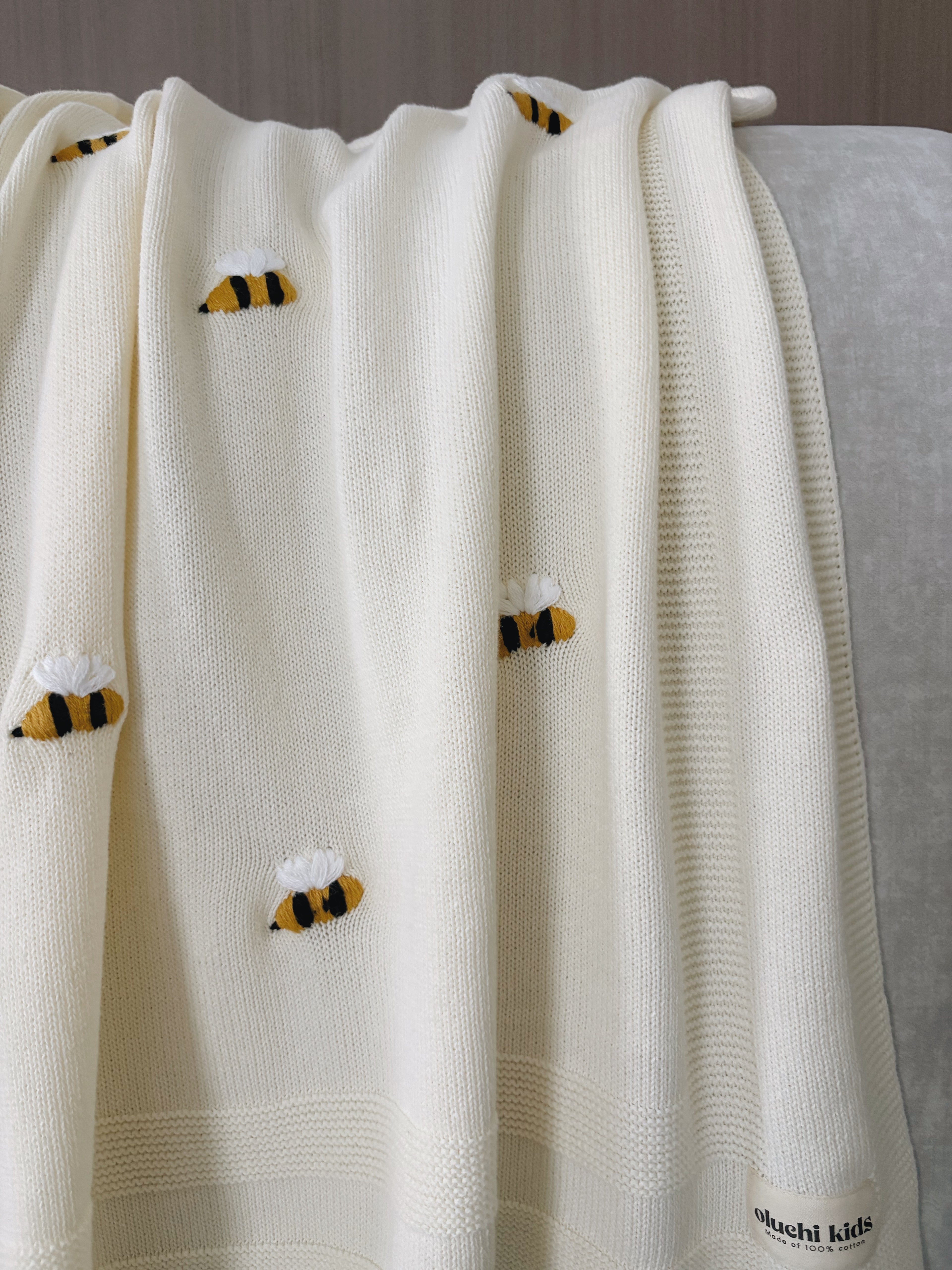 Bumble Bee Knit - Baby Blanket