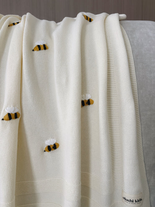 Bumble Bee Knit - Baby Blanket