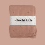 Pink Pointelle Organic Baby Blanket