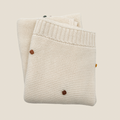 Cream Polka Dot - Baby Blanket