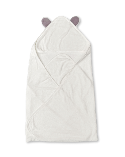 Corner Hooded Bamboo Towel (Grey Ears)