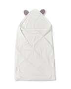 Corner Hooded Bamboo Towel (Grey Ears)