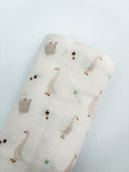 Exclusive Goose Organic Bamboo Swaddle Blanket