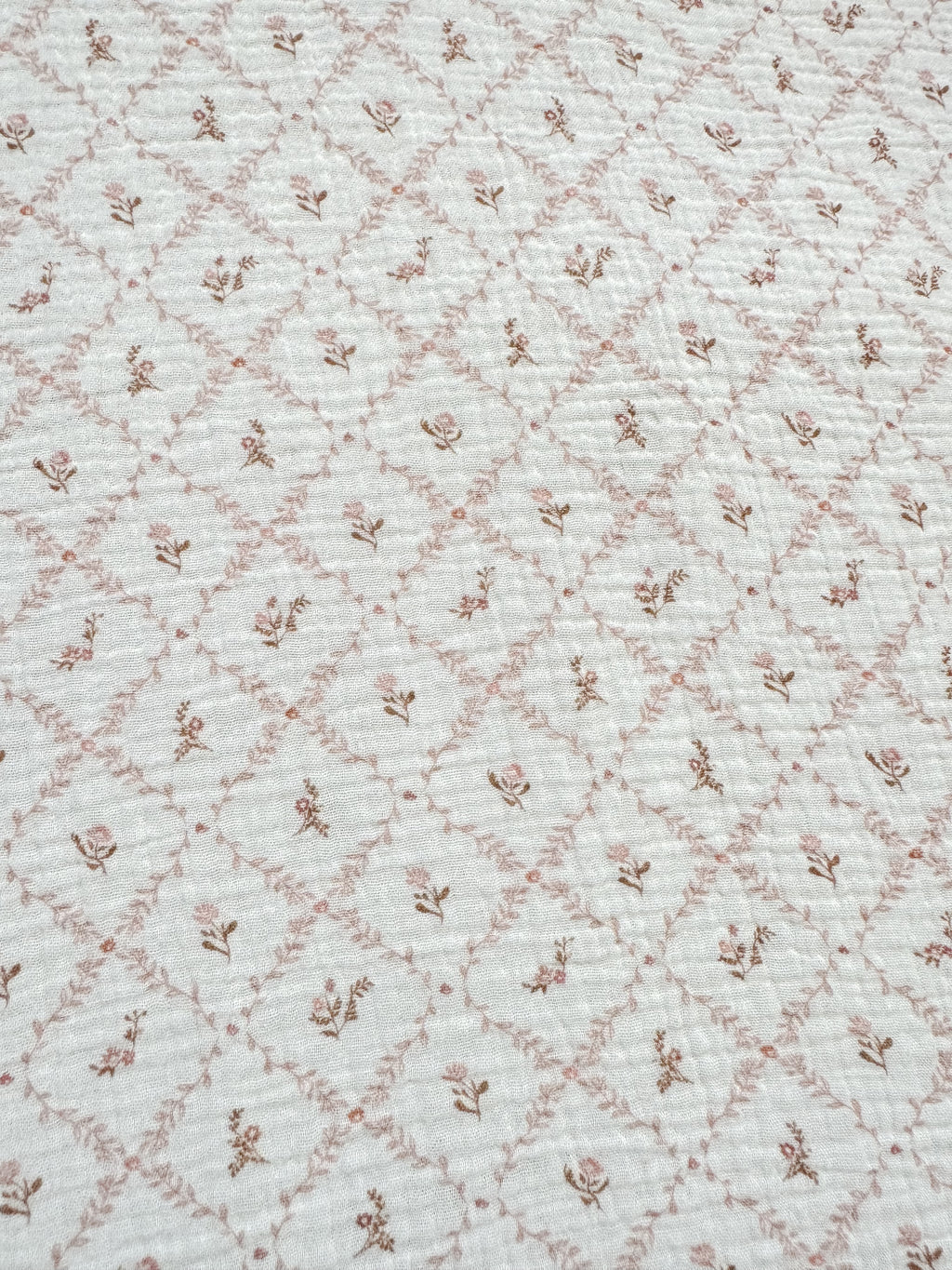 Vintage Vines Cotton Fitted Sheet