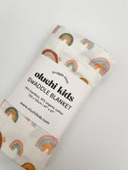 Rainbows Organic Bamboo Swaddle Blanket