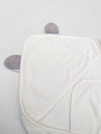 Corner Hooded Bamboo Towel (Grey Ears)