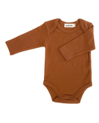 Ribbed Long-Sleeve Bodysuit