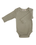 Ribbed Long-Sleeve Bodysuit