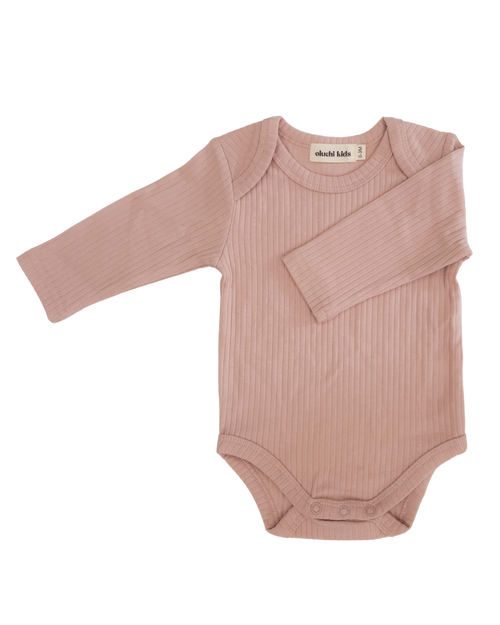 3-Pack Ribbed Long-Sleeve Bodysuits
