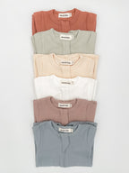 Cotton Ribbed Jumpsuit