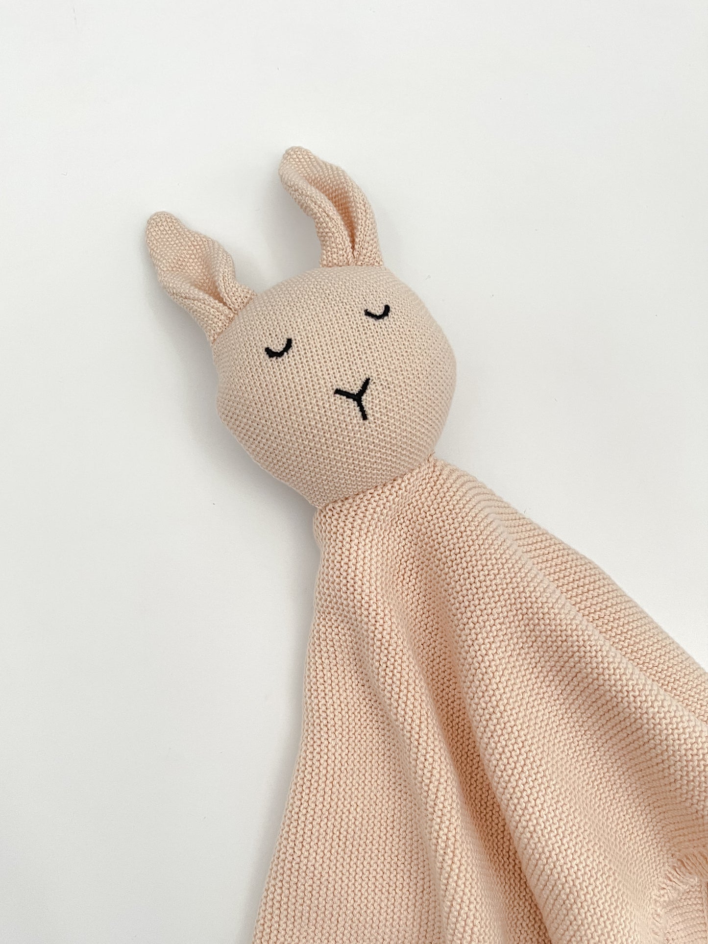 Tan Knitted Bunny Lovey