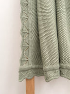 Moss Knitted Blanket