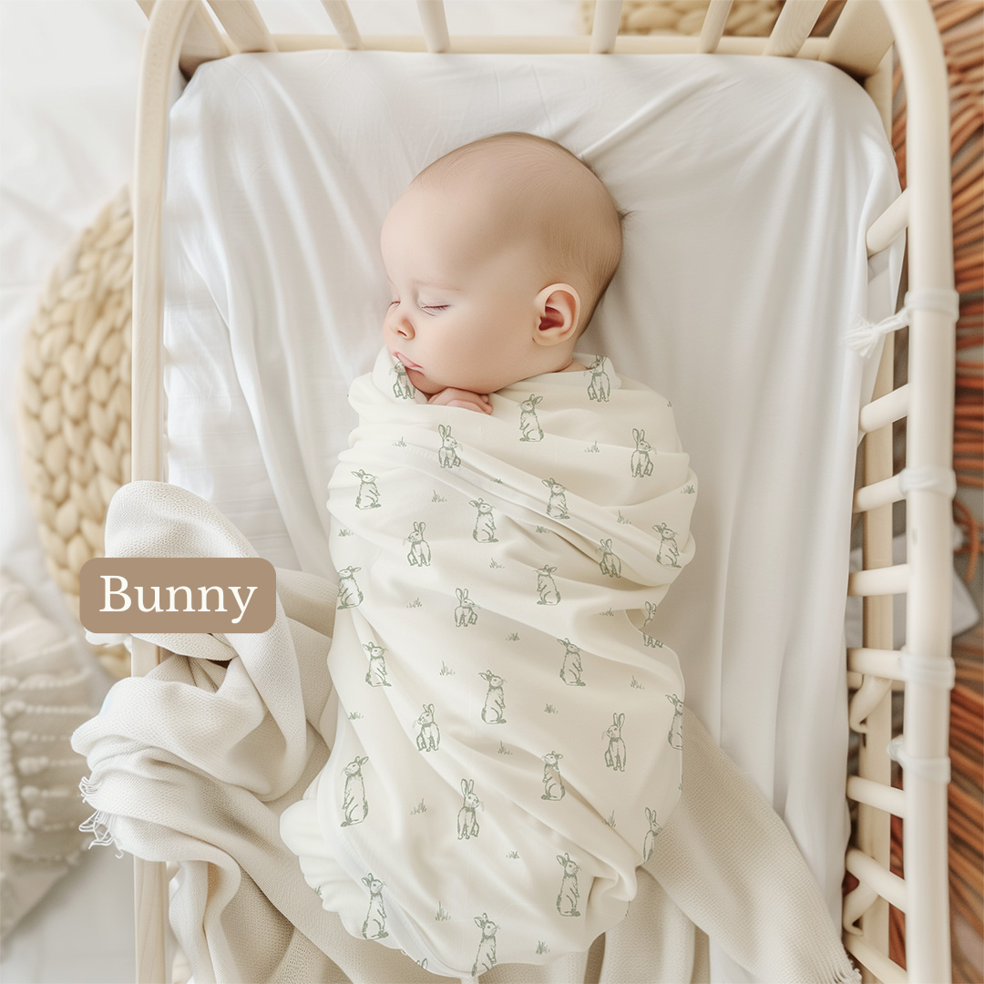 Bunny Organic Bamboo Swaddle Blanket