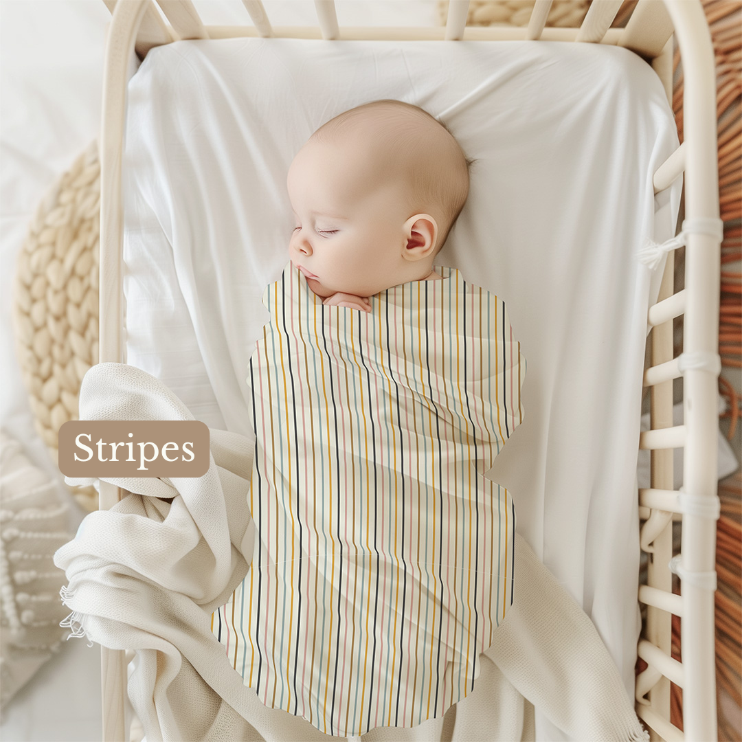 Stripes Organic Bamboo Swaddle Blanket