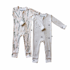 2-Pack Bamboo Open Footed Jumpsuit